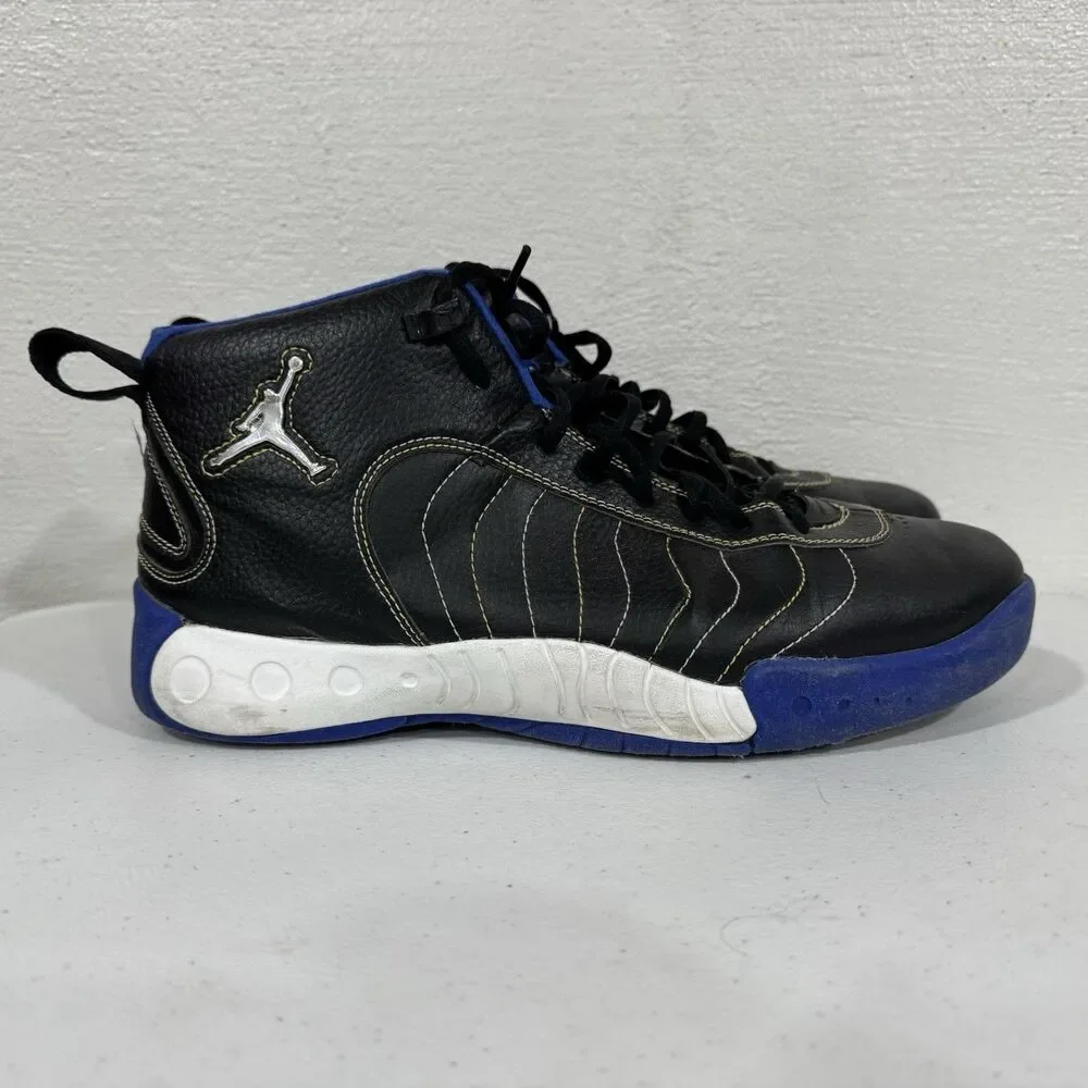 Jordan Jumpman Pro Black Varsity Royal Blue Basketball Shoes Men's Size 12